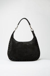 Slouchy Sienna - Suede Black with Studs