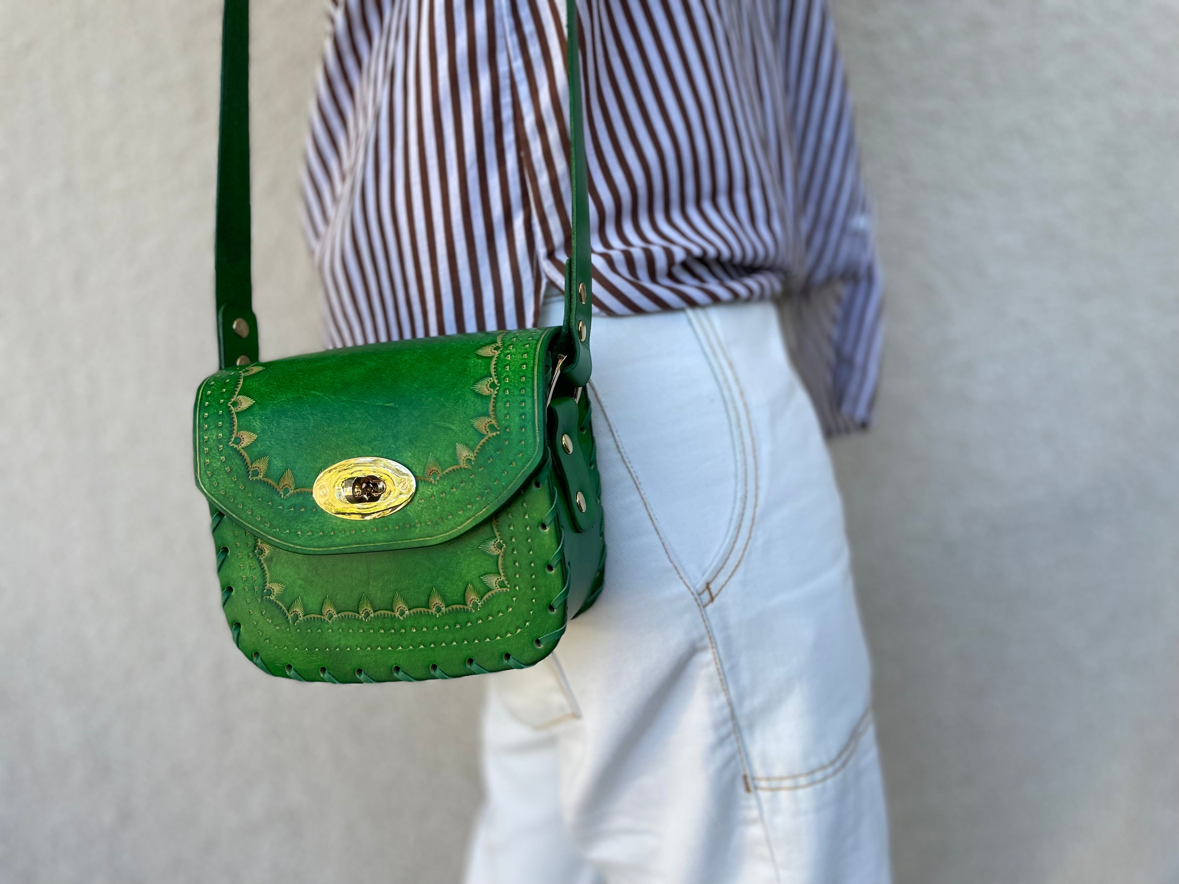 Teagan - Mini Crossbody Bag Emerald