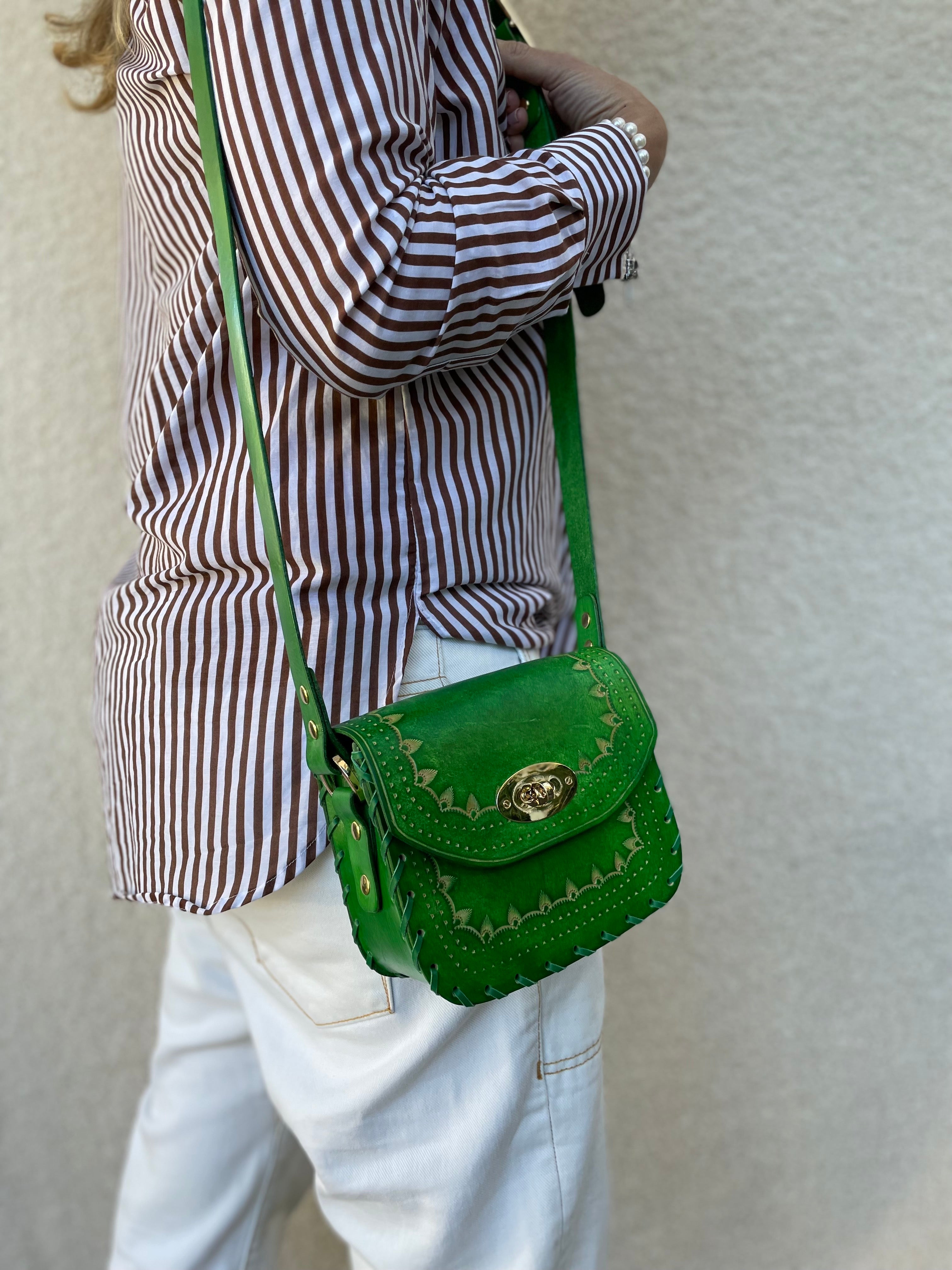 Teagan - Mini Crossbody Bag Emerald